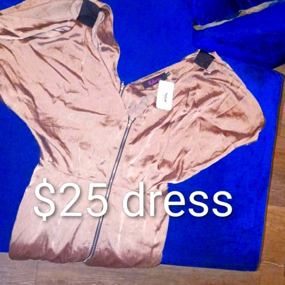 Dresses & Skirts - Kara Kouture Textured Zip-Up Dress